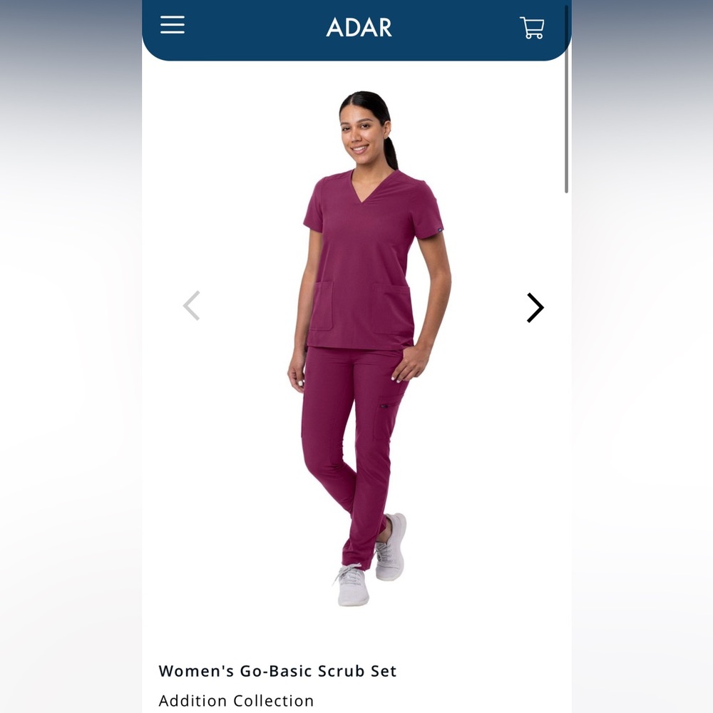Adar Women’s Scrub Pants- Maroon